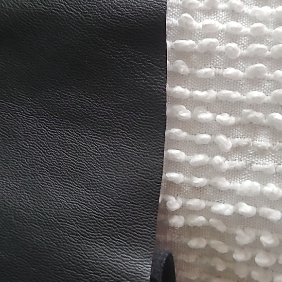 Neiman Marcus Faux Leather Black Dress, NWT, Vakko Sport - Picture 5 of 9